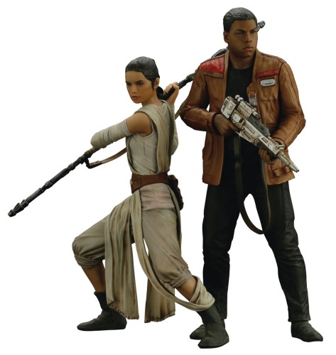 SW EP7 REY & FINN ARTFX+ STATUE 2PK