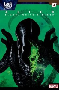 ALIEN BLACK WHITE BLOOD #3 25 COPY INCV JONAS SCHARF VAR