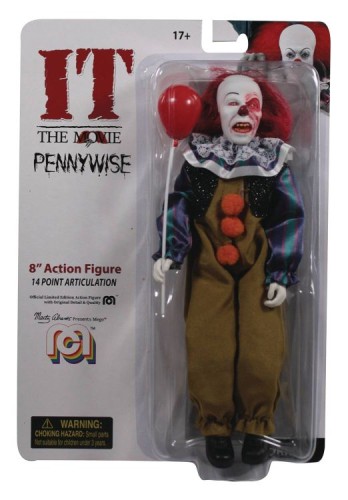 MEGO HORROR IT PENNYWISE BURN DAMAGE 8IN AF