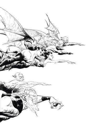 GARGOYLES QUEST #1 LEE LINE ART VIRGIN DE EXC VAR SGN