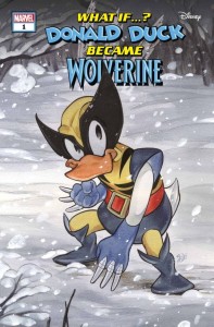 MARVEL DISNEY WHAT IF DONALD DUCK BECAME WOLVERINE #1 PEACH MOMOKO VAR