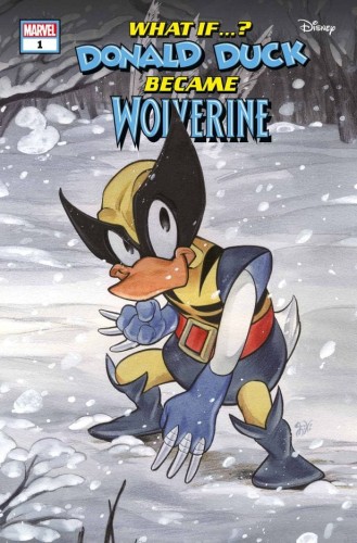 MARVEL DISNEY WHAT IF DONALD DUCK BECAME WOLVERINE #1 PEACH MOMOKO VAR