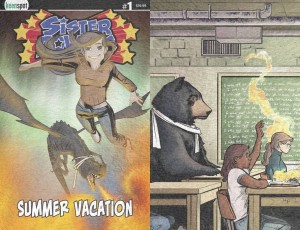 SISTER POWERS SUMMER VACATION #1 CVR D HOLOFOIL FLIP CVR