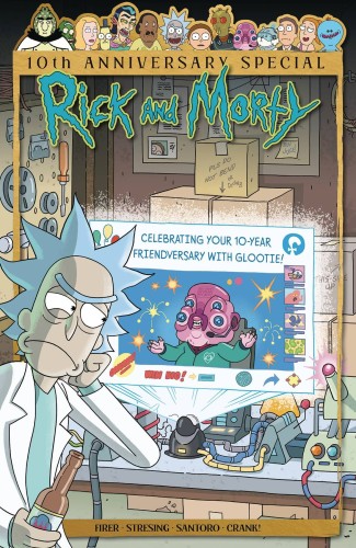 RICK AND MORTY 10TH ANNI SPECIAL #1 CVR B LLOYD