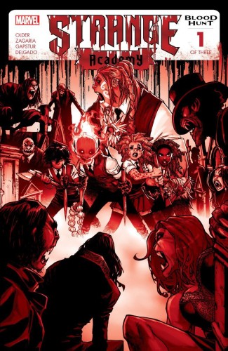 STRANGE ACADEMY BLOOD HUNT #1 (OF 3) 2ND PTG BLOOD SOAKED VAR