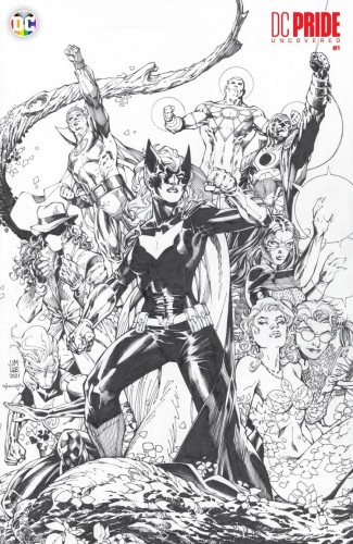 DC PRIDE UNCOVERED #1 (ONE SHOT) CVR F INC 1:50 JIM LEE & SCOTT WILLIAMS B&W VAR