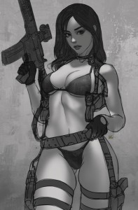 GUN HONEY COLLISION COURSE #2 FOC LIM B&W INK VIRGIN