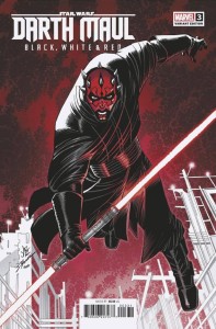 STAR WARS DARTH MAUL BLACK WHITE RED #3 JOHN ROMITA JR VAR
