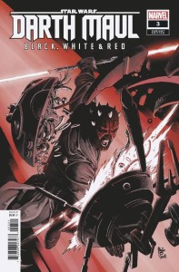 STAR WARS DARTH MAUL BLACK WHITE RED #3 PAULO SIQUEIRA VAR