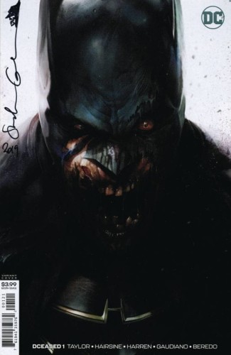 DF DCEASED #1 BATMAN VAR GUADIANO SGN INFECTED SKETCH