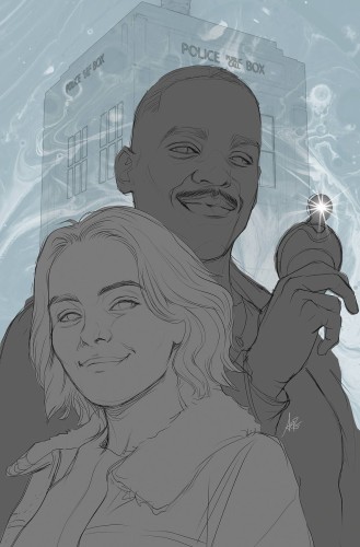 DOCTOR WHO FIFTEENTH DOCTOR #1 (OF 4) FOC ARTGERM B&W INK VIRGIN