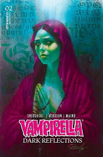 VAMPIRELLA DARK REFLECTIONS #2 CVR T FOC PARRILLO ULTRAVIOLET