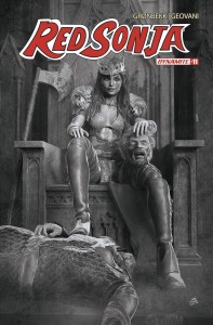 RED SONJA 2023 #11 CVR O 10 COPY FOC INCV BARENDS B&W