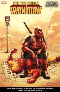 INVINCIBLE IRON MAN #20 DEADPOOL KILLS MARVEL UNIVERSE VAR