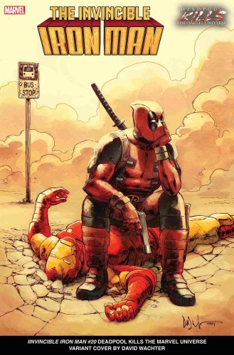 INVINCIBLE IRON MAN #20 DEADPOOL KILLS MARVEL UNIVERSE VAR