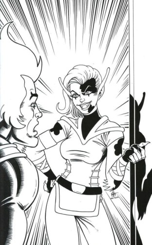 THUNDERCATS #4 CVR ZI HEASER B&W VIRGIN DE EXC