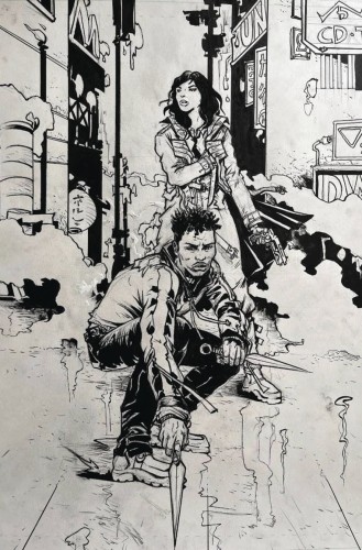 BLADE RUNNER TOKYO NEXUS #1 (OF 4) FOC POPE B&W INKS VIRGIN