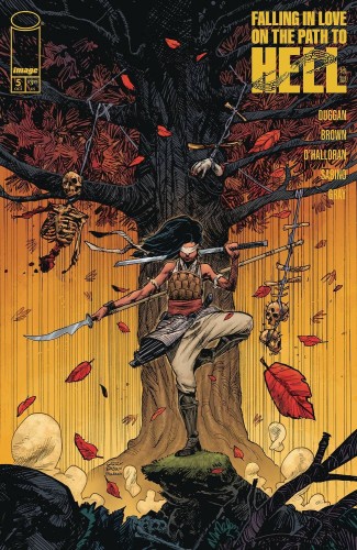 FALLING IN LOVE ON PATH TO HELL #5 CVR A BROWN