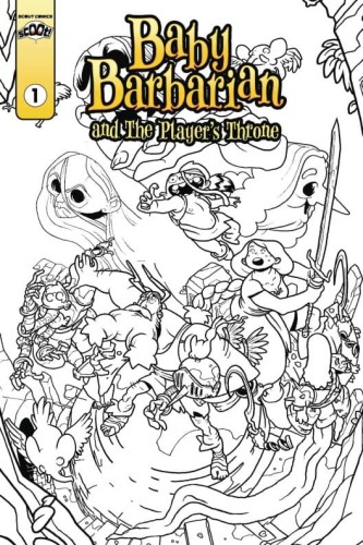 BABY BARBARIAN #1 CVR B HANSON COLORING CVR