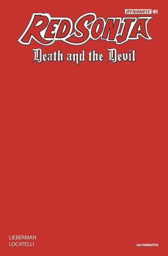 RED SONJA DEATH AND THE DEVIL #1 CVR T FOC RED BLANK AUTHENI