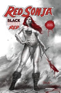 RED SONJA BLACK WHITE RED HC SGN ED 01