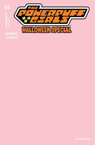 POWERPUFF GIRLS HALLOWEEN SP ONE SHOT CVR N PINK BLANK AUTHENTIX