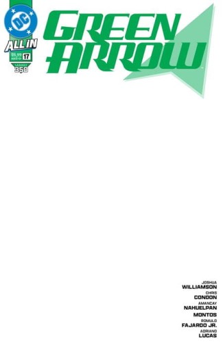 GREEN ARROW #17 (#350) CVR D BLANK CARD STOCK VAR