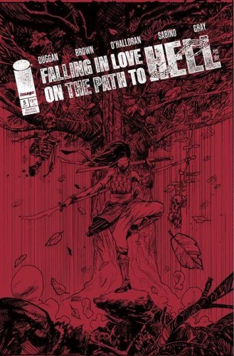 FALLING IN LOVE ON PATH TO HELL #5 2ND PTG CVR A BROWN