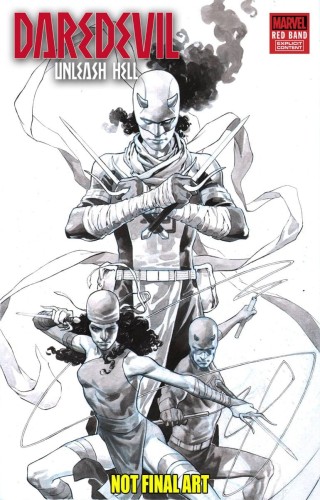 DAREDEVIL UNLEASH HELL RED BAND #1 (OF 5) OPENA VAR (POLYBAG)
