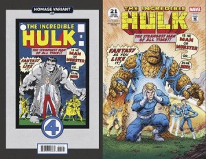 INCREDIBLE HULK #21 TODD NAUCK FANTASTIC FOUR HOMAGE VAR