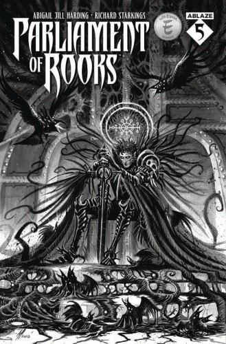 PARLIAMENT OF ROOKS #5 CVR B ABIGAIL JILL HARDING B&W