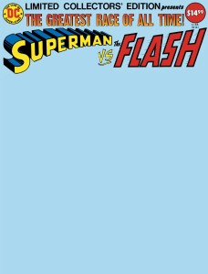 LIMITED COLLECTORS EDITION #48 SUPERMAN VS THE FLASH FACSIMILE EDITION CVR C BLANK VAR