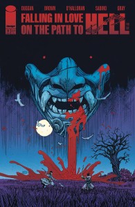 FALLING IN LOVE ON PATH TO HELL #9 CVR A BROWN
