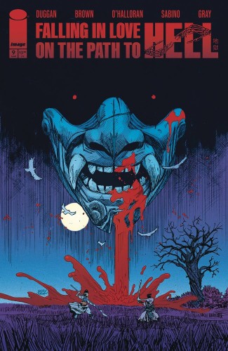 FALLING IN LOVE ON PATH TO HELL #9 CVR A BROWN
