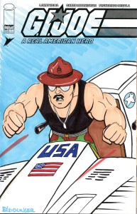 DF IMAGE COMICS CVR ART NEIDLINGER SGN SKETCH SGT SLAUGHTER
