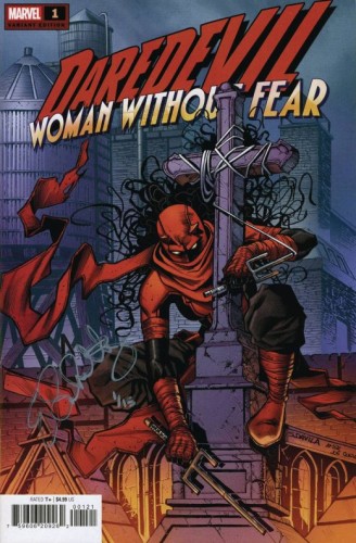 DF DAREDEVIL WOMAN WITHOUT FEAR #1 HOMAGE VAR SHULTZ SGN