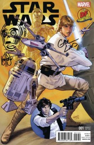 DF STAR WARS #1 DF VAR LAND SGN & REMARKED HAESER SKETCH