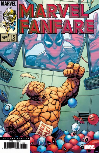 MARVEL FANFARE #15 FACSIMILE ED GREG LAND APRIL POOLS VAR