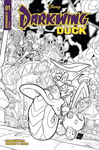 DARKWING DUCK #1 CVR M 10 COPY INCV CANGIALOSI LINE ART