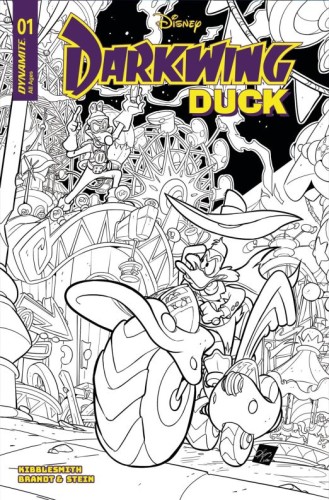 DARKWING DUCK #1 CVR M 10 COPY INCV CANGIALOSI LINE ART
