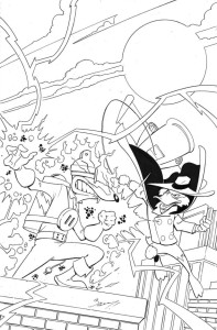 DARKWING DUCK #1 CVR Z 10 COPY FOC INCV BAGLEY LINE ART VIRG