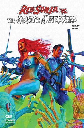 RED SONJA VS AOD #1 CVR T FOC BONUS SPEARS WHITE VIR FOIL
