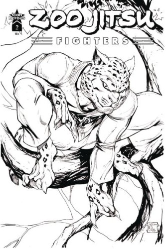 ZOO JITSU FIGHTERS #2 (OF 4) CVR G GARZA B&W