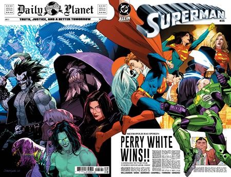 SUPERMAN #25 CVR H DAN MORA FOIL VAR