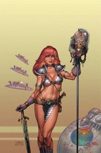 RED SONJA ATTACKS MARS #4 CVR D LINSNER LTD VIRGIN