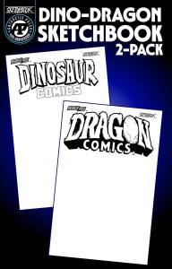DINO DRAGON SKETCHBOOK 2 PACK