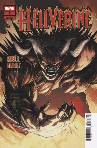 DF HELLVERINE #5 HELL HULK VAR PERCY SGN