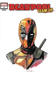 DF MARVEL CVR ART SGN & REMARK DEADPOOL SKETCH