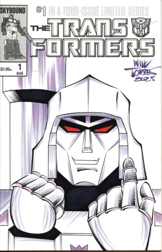DF IMAGE CVR ART SGN & REMARK TRANSFORMERS HOMAGE TORRES SKE