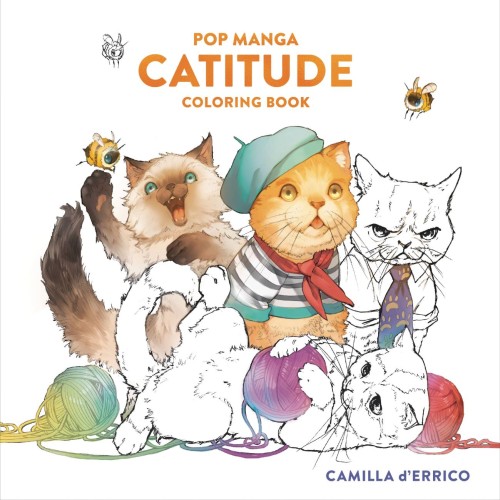POP MANGA CATITUDE COLORING BOOK SC (9780593837542)